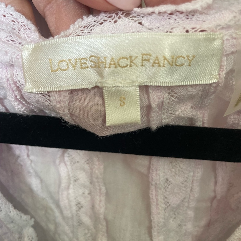 LoveShackFancy Delicate Pink Lace Dress - Picture 3 of 3